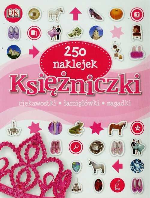 Image of Księżniczki 250 naklejek ciekawostki, łamigłówki, zagadki