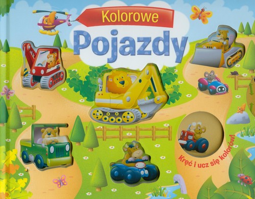 Image of Kolorowe pojazdy. Kręć i ucz sie kolorów