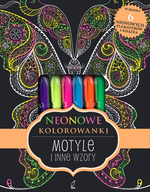 Image of Neonowe kolorowanki Motyle i inne wzory