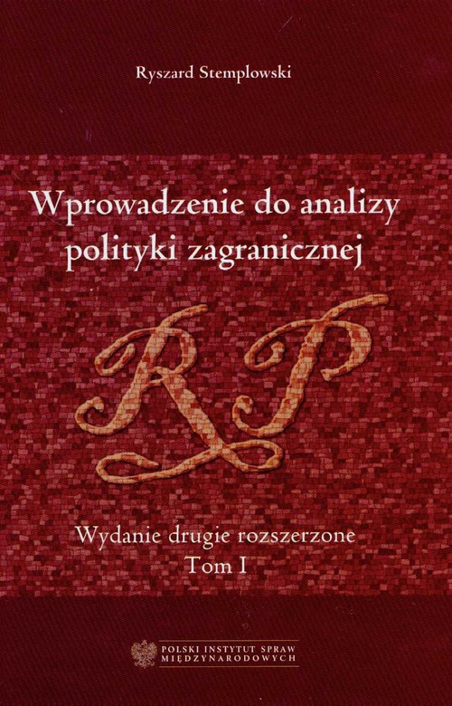 Image of Wprowadzenie do analizy polityki zagranicznej Tom 1