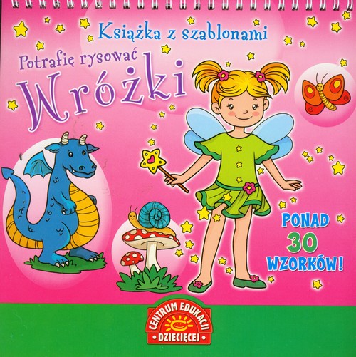 Image of Książka z szablonami Potrafię rysować Wróżki
