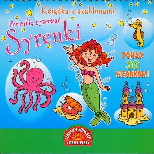 Image of Książka z szablonami Potrafię rysować Syrenki