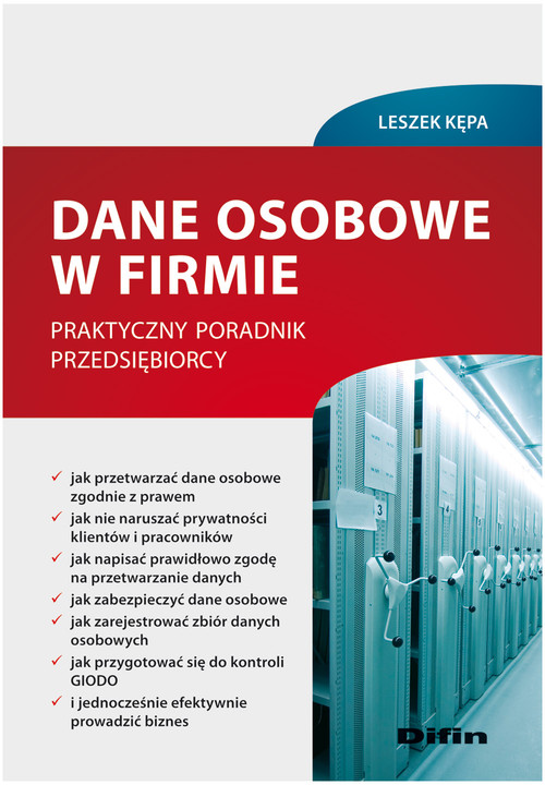 Image of Dane osobowe w firmie Praktyczny poradnik przedsiębiorcy