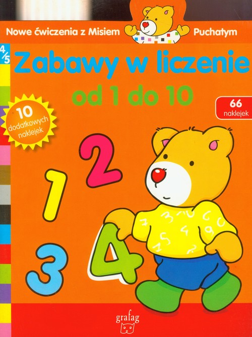 Image of Zabawy w liczenie od 1 do 10 Nowe ćwiczenia z Misiem Puchatym