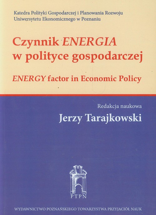 Image of Czynnik energia w polityce gospodarczej