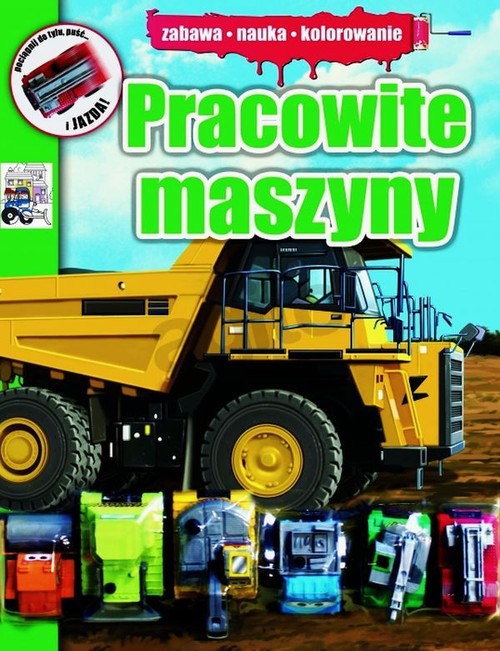 Image of Pracowite maszyny Zabawa nauka kolorowanie