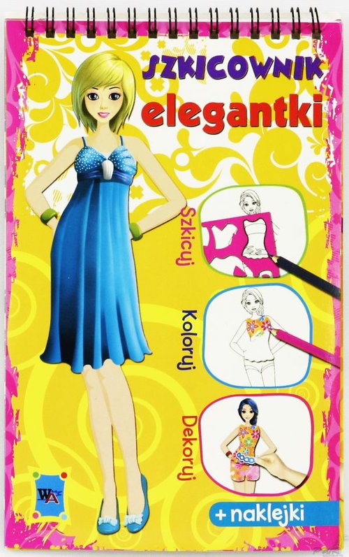 Image of Szkicownik elegantki różowy