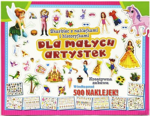 Image of Skarbiec z naklejkami i historyjkami dla małych artystek