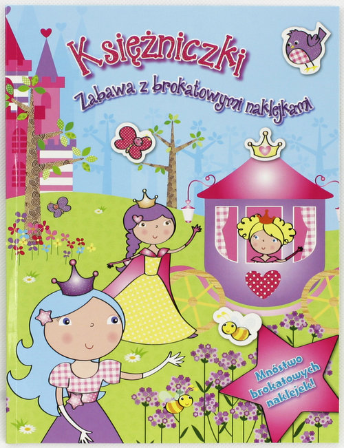 Image of Księżniczki Zabawa z brokatowymi naklejkami