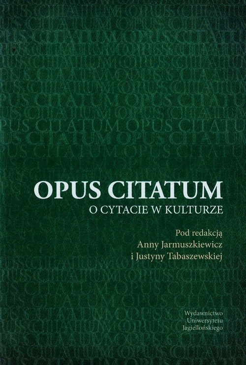 Image of Opus citatum o cytacie w kulturze