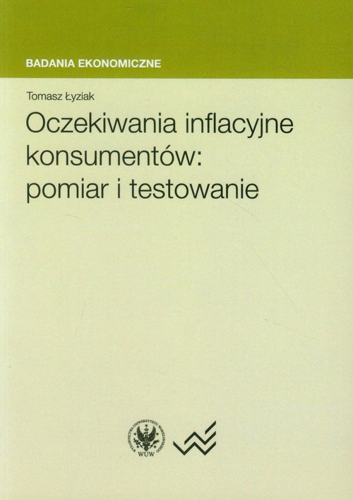 Image of Oczekiwania inflacyjne konsumentów: pomiar i testowanie