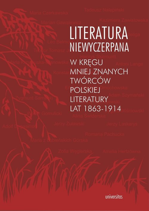 Image of Literatura niewyczerpana W kręgu mniej znanych twórców polskiej literatury lat 1863-1914