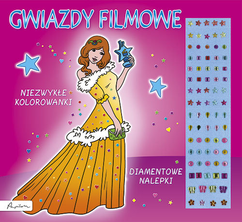 Image of Gwiazdy filmowe Niezwykłe kolorowanki Diamentowe nalepki