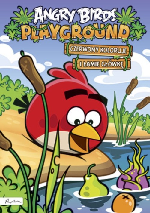 Image of Angry Birds Playground Czerwony koloruje i łamie główkę Książka z naklejkami