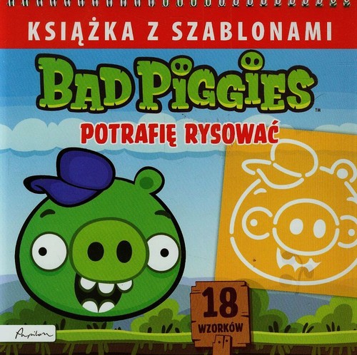 Image of Bad Piggies Książka z szablonami Potrafię rysować
