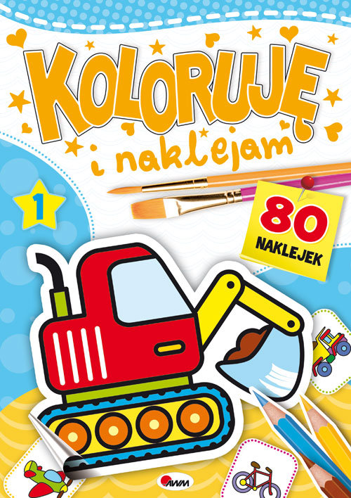 Image of Koloruję i naklejam 80 naklejek