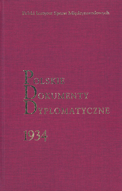 Image of Polskie Dokumenty Dyplomatyczne 1934