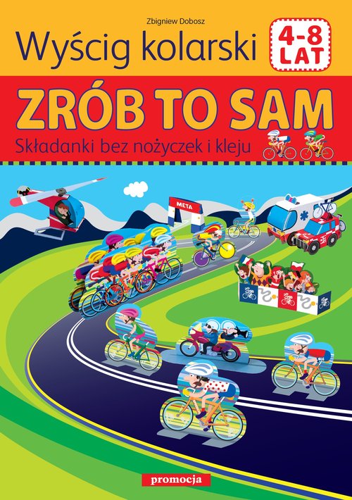 Image of Wyścig kolarski Zrób to sam 4-8 lat Składanki bez nożyczek i kleju