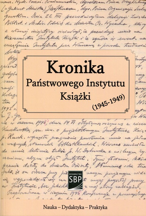 Image of Kronika Państwowego Instytutu Książki 1945-1949