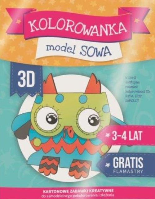 Image of Kolorowanka 3D: Sowa