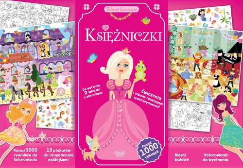 Image of Księżniczki. Zabawy kreatywne ponad 1000 naklejek