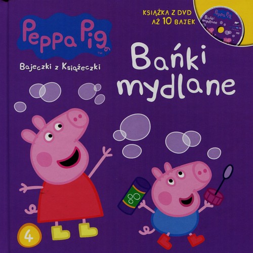 Image of Świnka Peppa Bajeczki z książeczki 4 Bańki mydlane + DVD