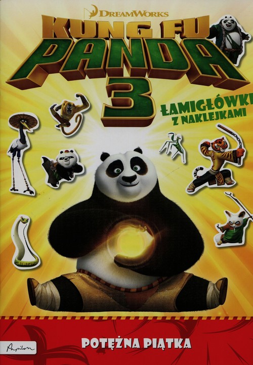 Image of Dream works Kung Fu Panda 3 Potężna piątka Łamigłówki z naklejkami