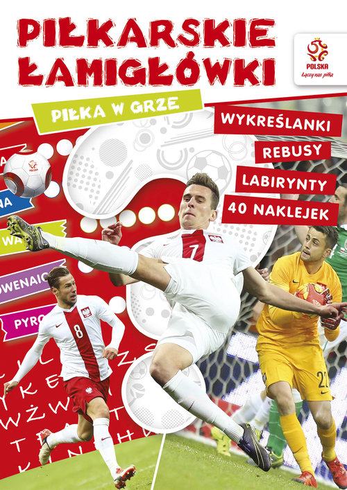 Image of PZPN Piłkarskie łamigłówki Piłka w grze książka z nalepkami
