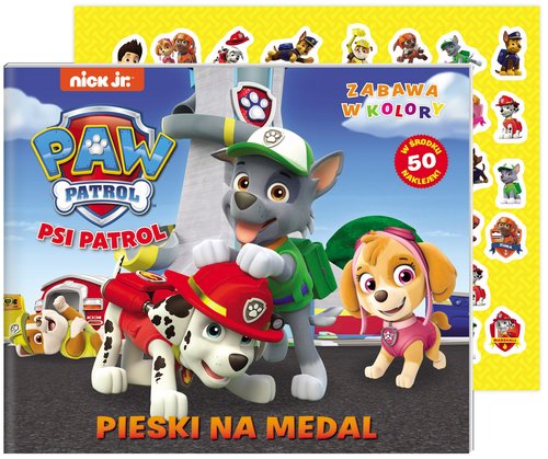 Image of Psi Patrol Zabawa w kolory Pieski na medal
