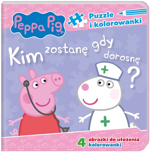 Image of Peppa Pig Puzzle i kolorowanki Kim zostanę, gdy dorosnę?