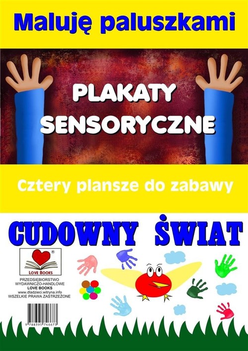 Image of Plakaty sensoryczne Maluję paluszkami Cudowny świat