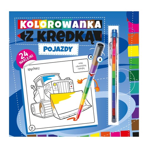 Image of Kolorowanka z kredką Pojazdy