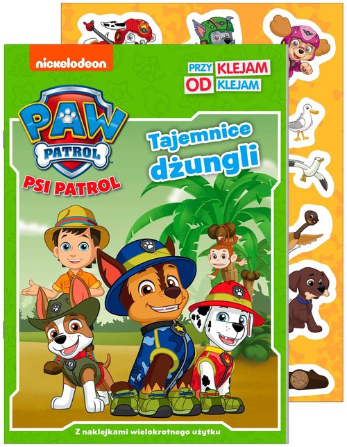 Image of Psi Patrol Przyklejam Odklejam Tajemnice dżungli