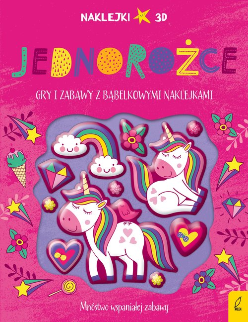 Image of Wypukłe naklejki Jednorożce