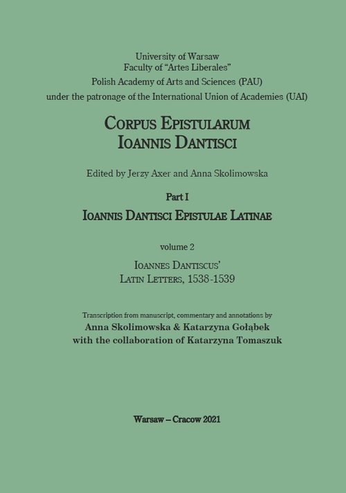 Image of Ioannes Dantiscus' Latin Letters, 1538-1539