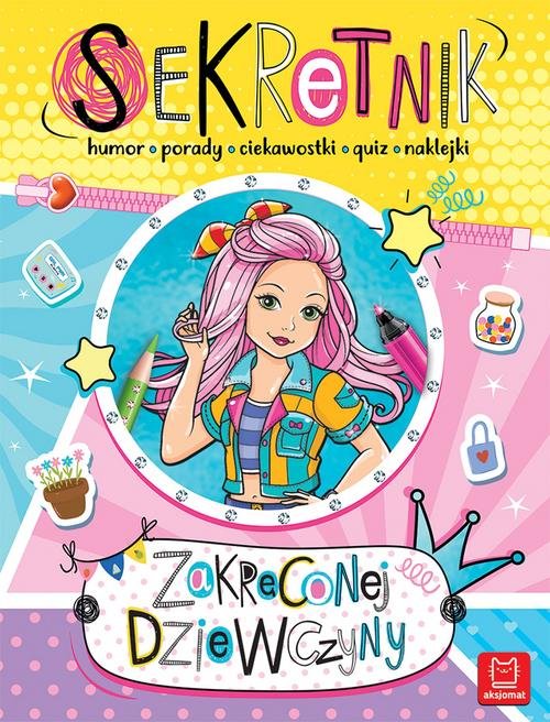 Image of Sekretnik zakręconej dziewczyny Humor porady ciekawostki quiz naklejki