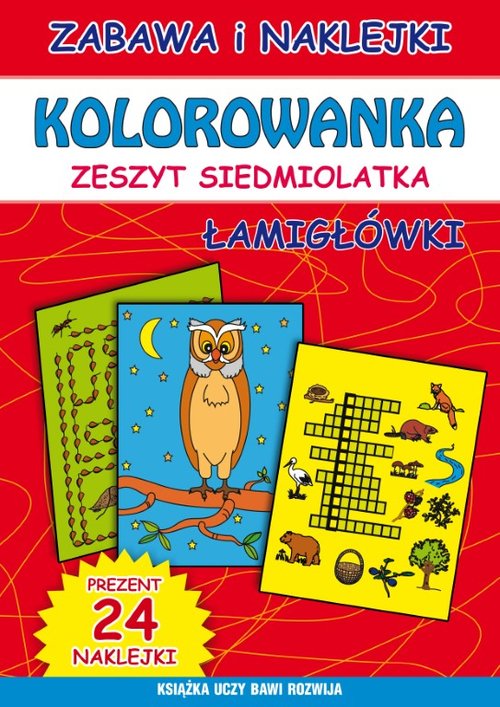 Image of Kolorowanka zeszyt siedmiolatka Łamigłówki