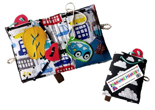 Image of Zabawne pojazdy Książeczka sensoryczno-manipulacyjna