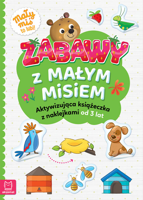 Image of Zabawy z małym misiem Aktywizująca książeczka z naklejkami od 3 lat