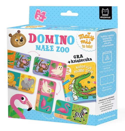 Image of Domino Małe zoo Mały miś to lubi! Gra + książeczka, 3+