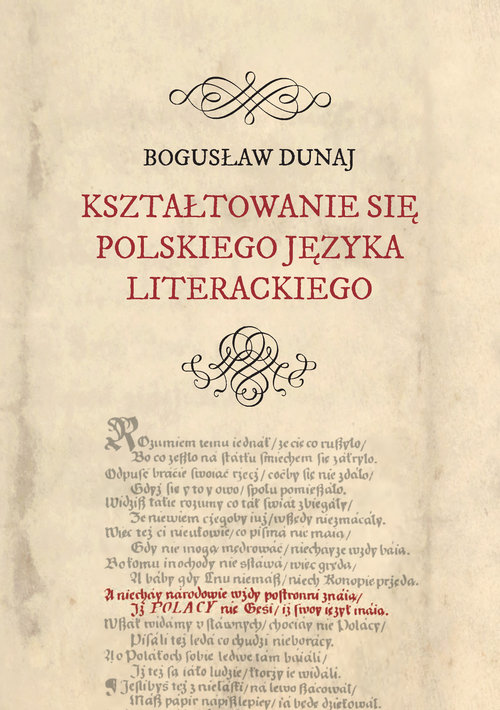 Image of Kształtowanie się polskiego języka literackiego