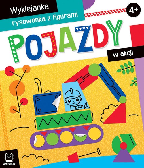 Image of Pojazdy w akcji Wyklejanka, rysowanka z figurami 4+