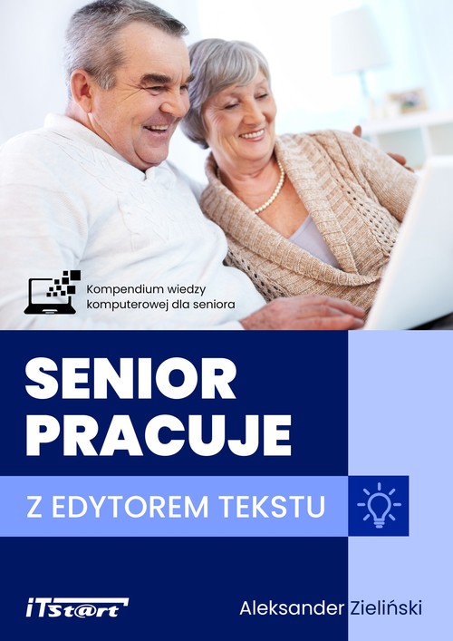 Image of Senior pracuje z edytorem tekstu