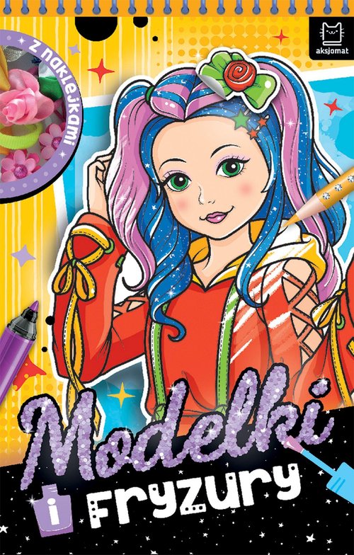 Image of Modelki i fryzury. Z naklejkami