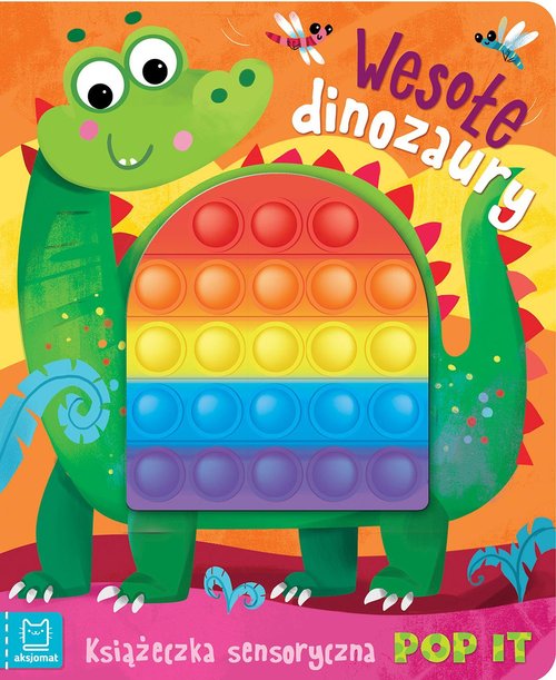 Image of Wesołe dinozaury Książeczka sensoryczna z POP IT