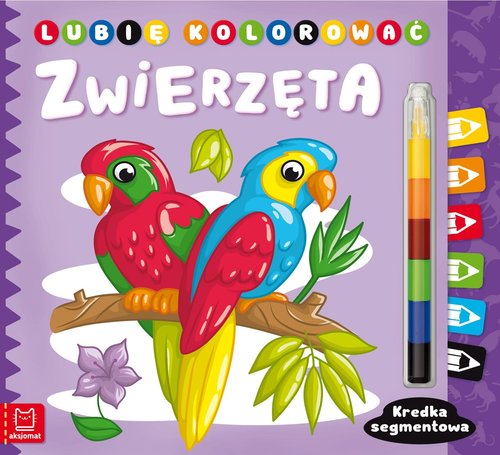 Image of Lubię kolorować Zwierzęta Kredka segmentowa