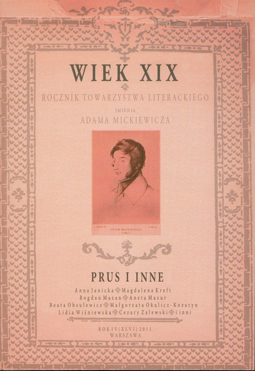 Image of Wiek XIX Rocznik Towarzystwa Literackiego imienia Adama Mickiewicza