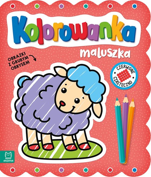 Image of Kolorowanka maluszka Obrazki z grubym obrysem Czerwone ciasteczko