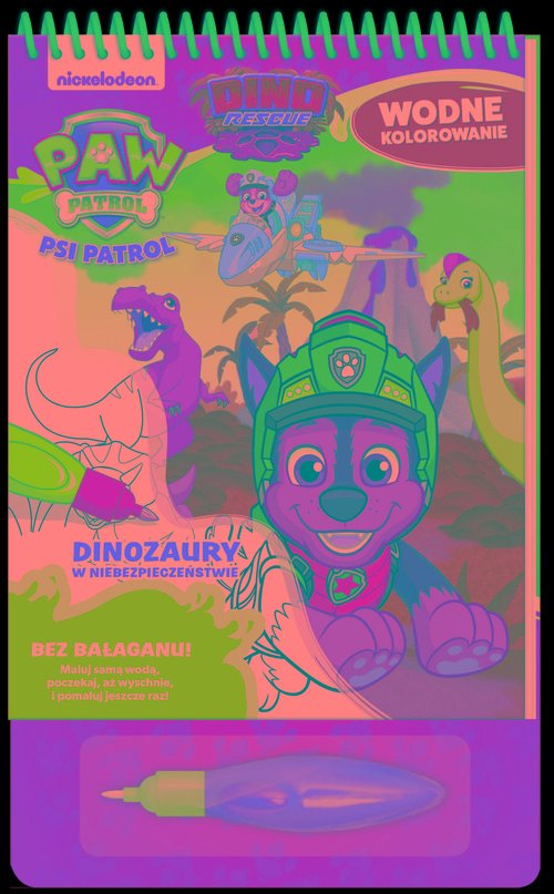 Image of Psi Patrol Wodne kolorowanie Dinozaury w niebezpieczeństwie