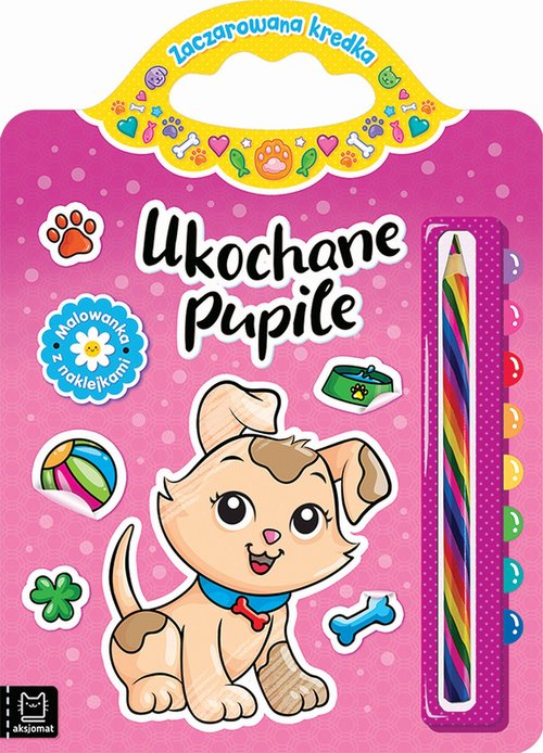 Image of Ukochane pupile Malowanka z naklejkami Zaczarowana kredka